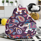 Elephant Indian Style Ornament Pattern Bean Bag Cover