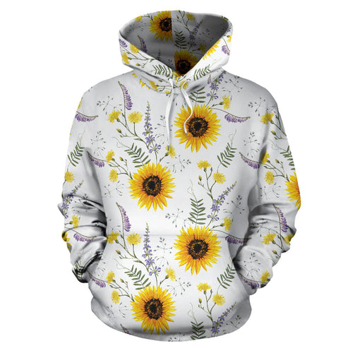 Beautiful Sunflowers Pattern Men Women Pullover Hoodie