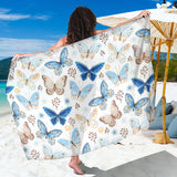 Blue Butterfly Pattern Sarong