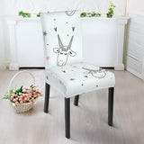 Cute Goat Design Pattern Dining Chair Slipcover