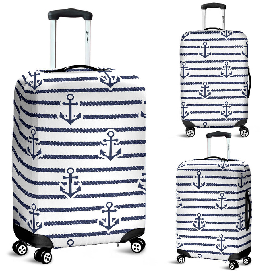 Anchor Rope Nautical  Pattern Luggage Covers