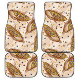 Corn Pattern Print Design 03 Front and Back Car Mats