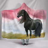 Painted Horse Hooded Blanket