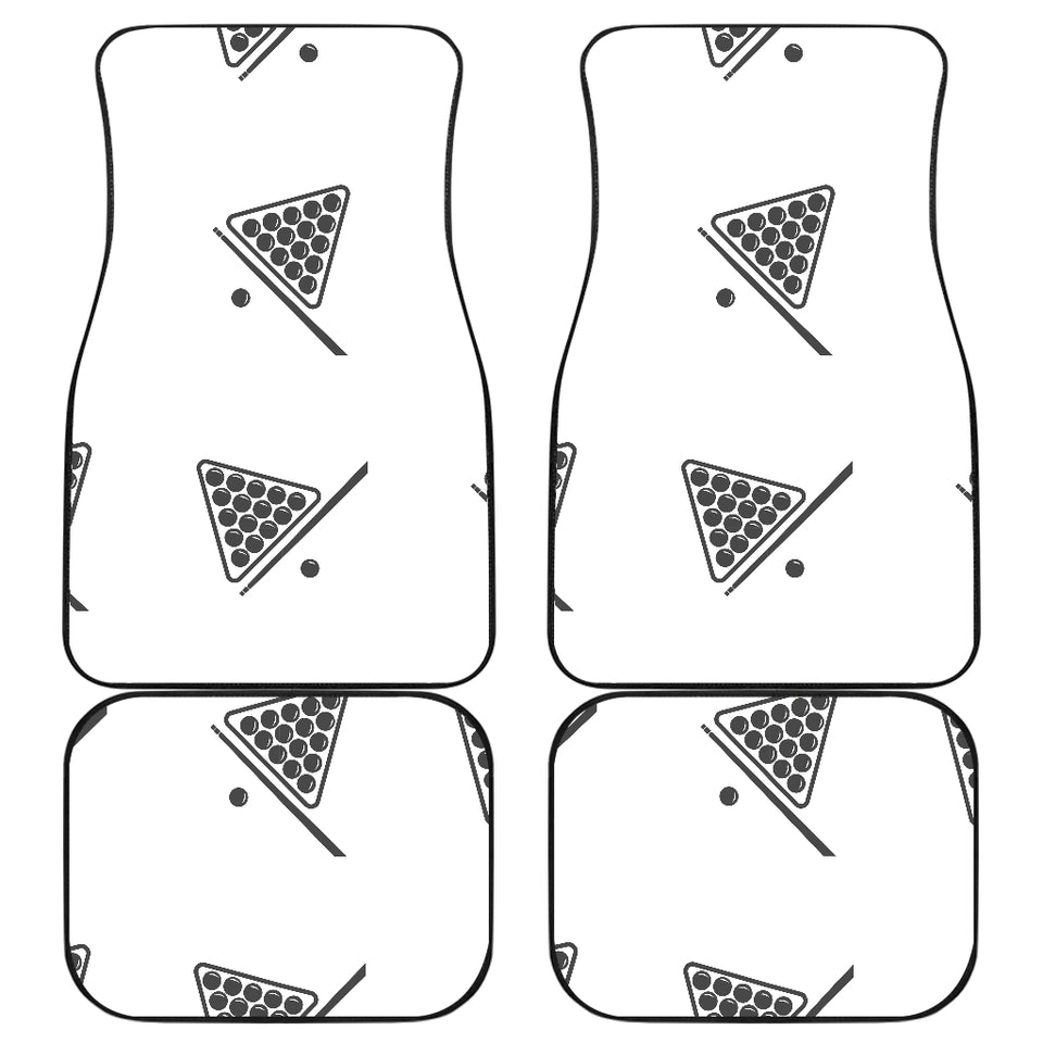 Billiard Ball Pattern Print Design 03 Front and Back Car Mats