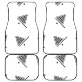 Billiard Ball Pattern Print Design 03 Front and Back Car Mats