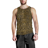 Snake skin pattern Men Tank Top