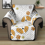 Cute beagle dog pattern background Recliner Cover Protector