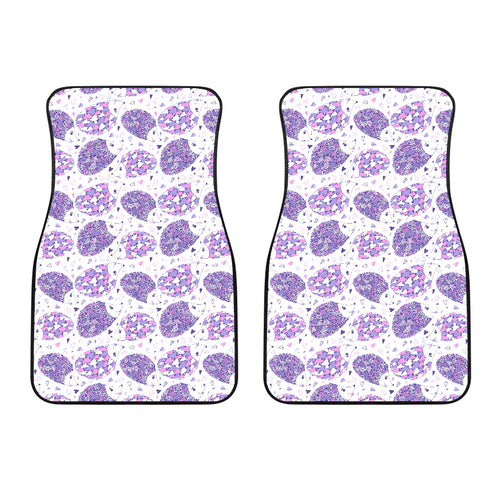 Hedgehog Pattern Print Design 05 Front Car Mats