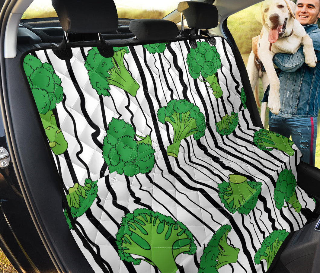 Cool Broccoli Pattern Dog Car Seat Covers