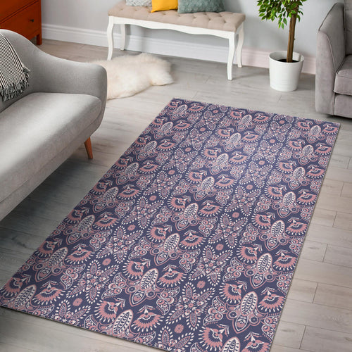 Indian Batik Style Pattern Area Rug