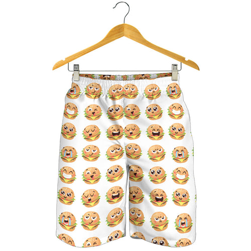 Hamburger Pattern Print Design 04 Men Shorts