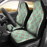 Hippopotamus Pattern Print Design 02 Universal Fit Car Seat Covers