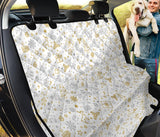 Christmas Tree Christmas Element Silver Gold Pattern Dog Car Seat Covers
