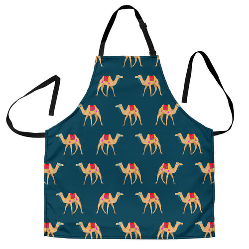 Camel Pattern Blue Blackground Adjustable Apron