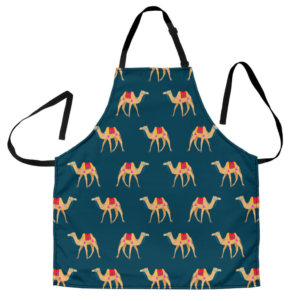Camel Pattern Blue Blackground Adjustable Apron