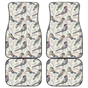 Pigeon Pattern Print Design 04 Front and Back Car Mats