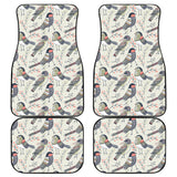 Pigeon Pattern Print Design 04 Front and Back Car Mats