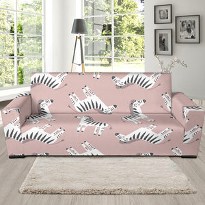 Cute Zebra Pattern Sofa Slipcover