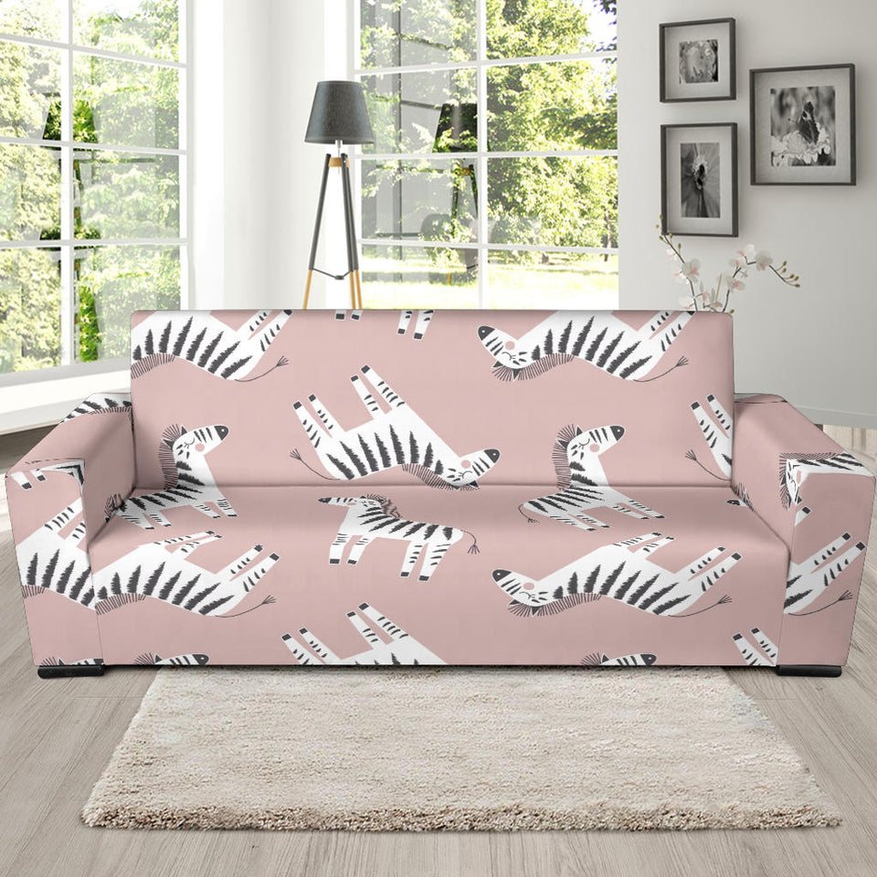 Cute Zebra Pattern Sofa Slipcover