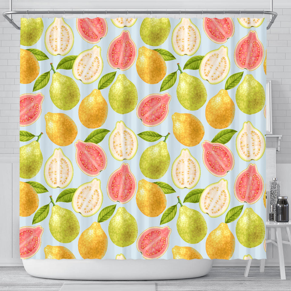 Guava Design Pattern Shower Curtain Fulfilled In US