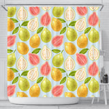 Guava Design Pattern Shower Curtain Fulfilled In US