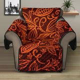cocoa beans tribal polynesian pattern Recliner Cover Protector