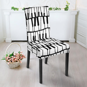 Piano Pattern Print Design 03 Dining Chair Slipcover