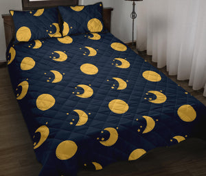 Moon star pattern Quilt Bed Set