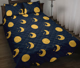 Moon star pattern Quilt Bed Set