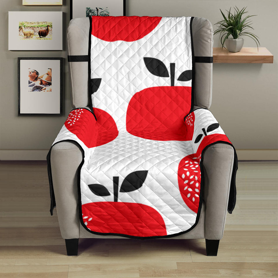 red apples white background Chair Cover Protector