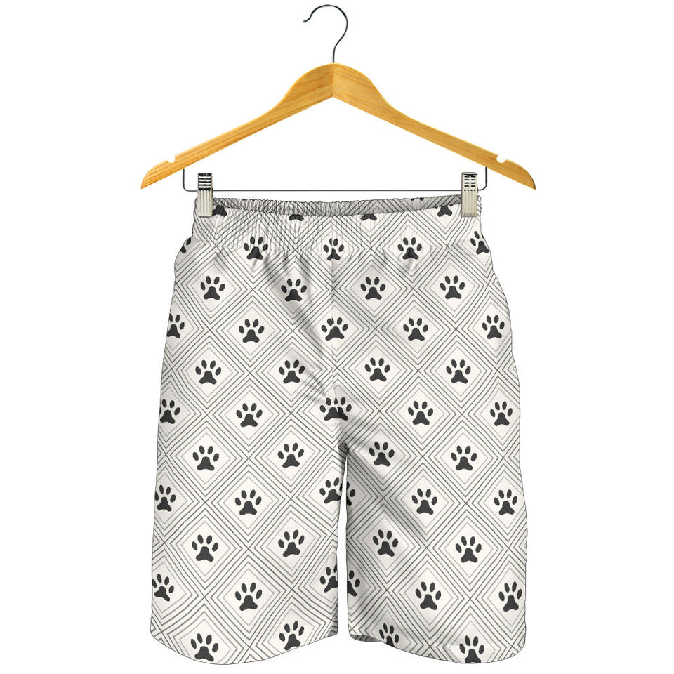 Dog Paws Pattern Print Design 03 Men Shorts