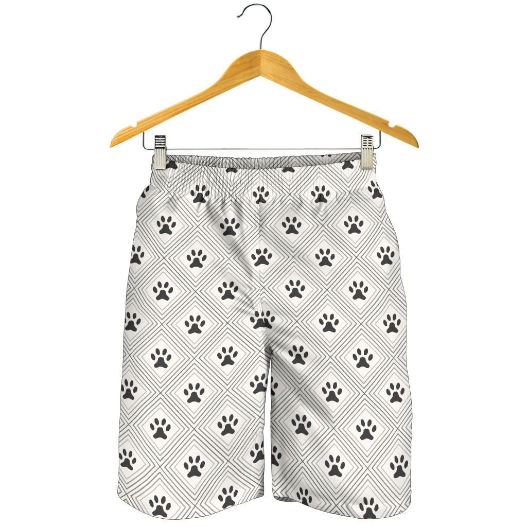 Dog Paws Pattern Print Design 03 Men Shorts