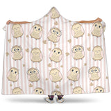 Cute Owl Leaf Hooded Blanket