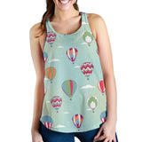 Hot Air Balloon design Pattern Women Racerback Tank Top