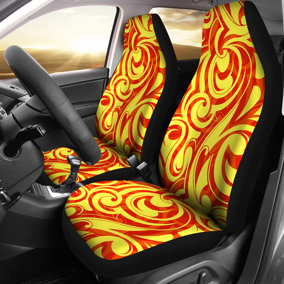 Fire Flame Design Pattern Universal Fit Car Seat Covers