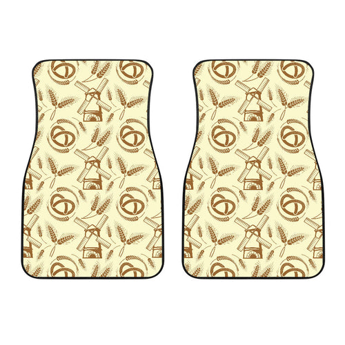 Windmill Wheat Pattern Front Car Mats