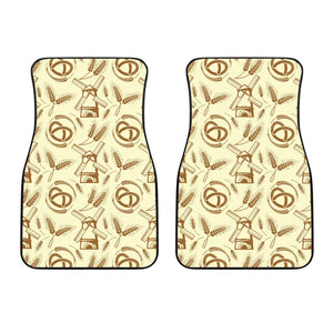 Windmill Wheat Pattern Front Car Mats