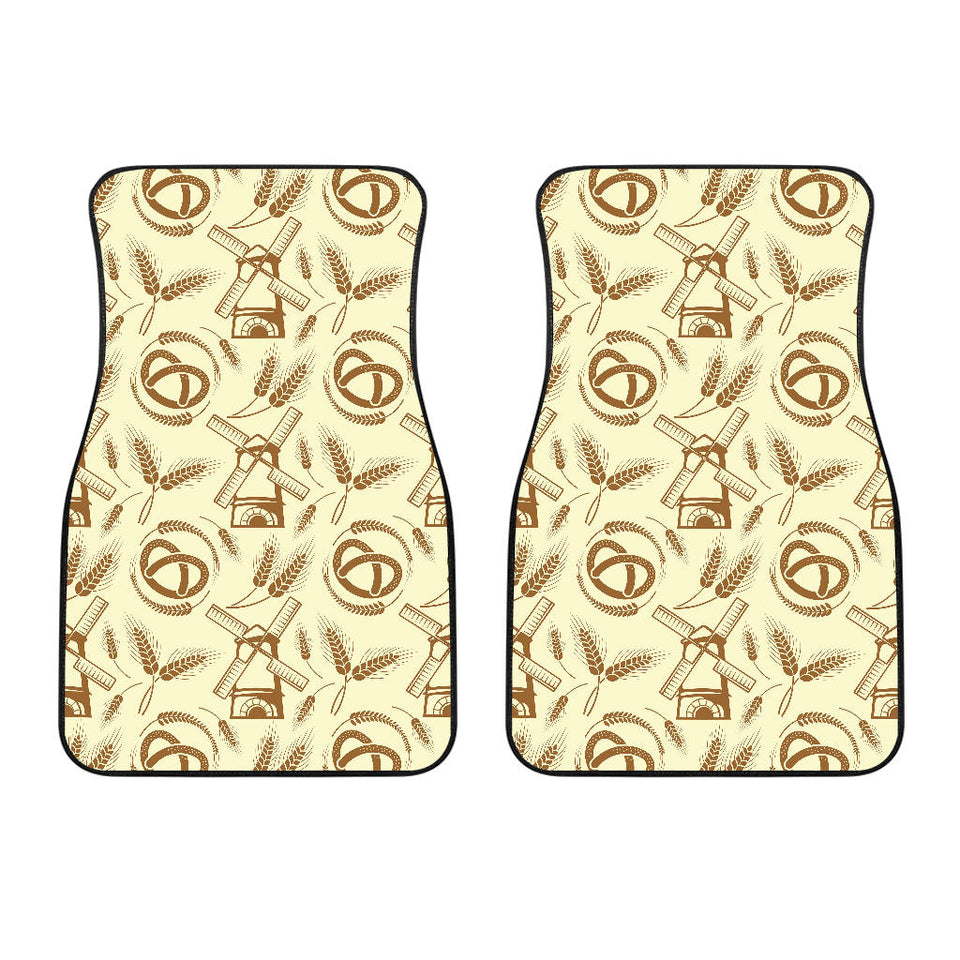 Windmill Wheat Pattern Front Car Mats