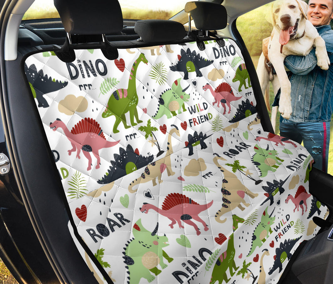 Cute Dinosaurs Pattern Dog Car Seat Covers