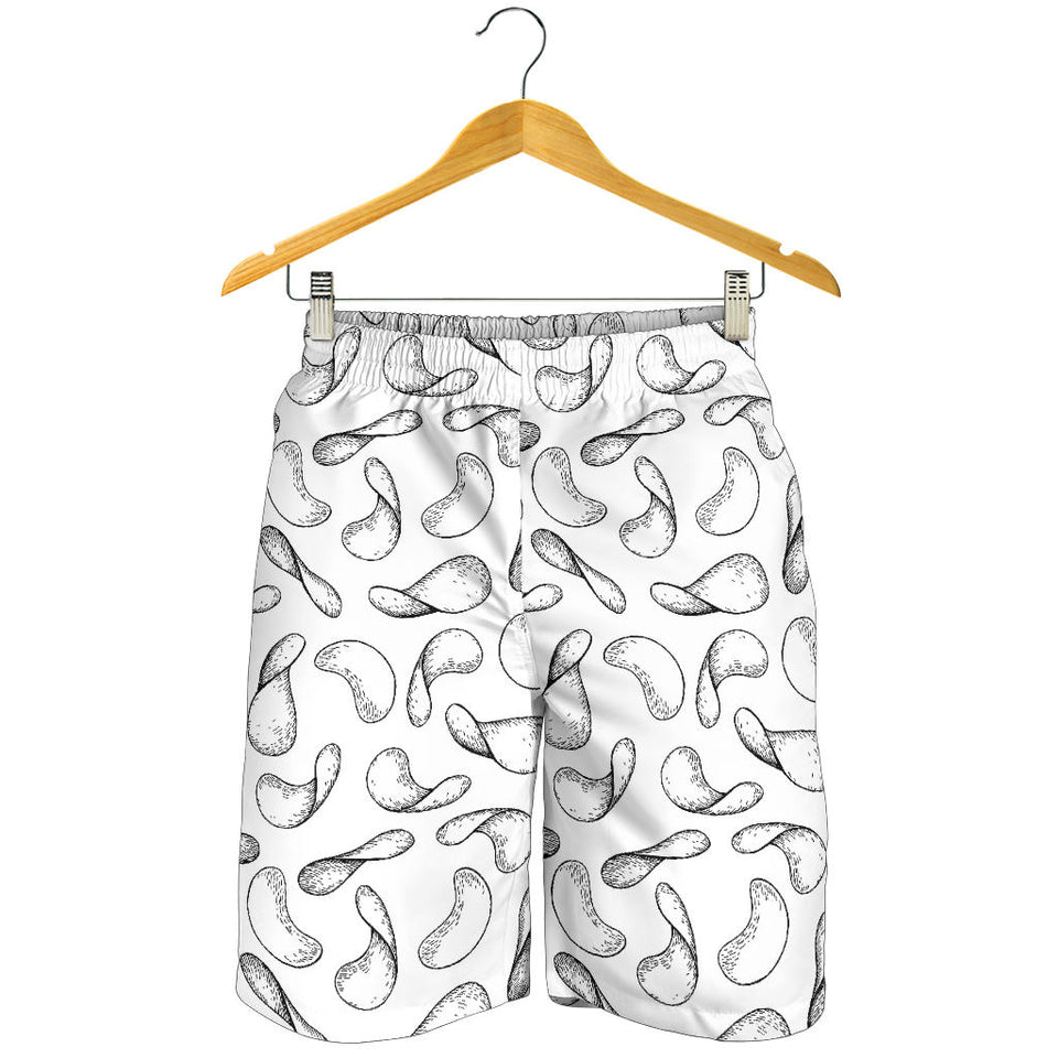 Potato Chips Pattern Print Design 04 Men Shorts