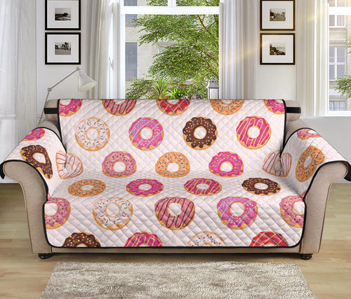 Colorful donut pattern Sofa Cover Protector