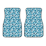 Hibiscus Pattern Print Design 04 Front Car Mats