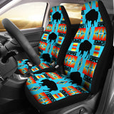 Seven Tribes Buffalo Turquoise Set Of 2 Car Seat Covers