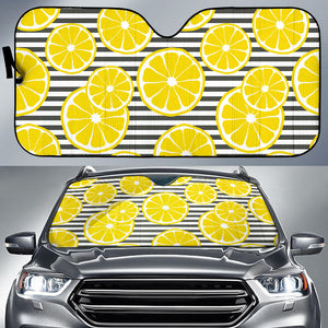 Slice Of Lemon Design Pattern Car Sun Shade