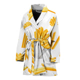French Fries White Paper Box Pattern Women'S Bathrobe
