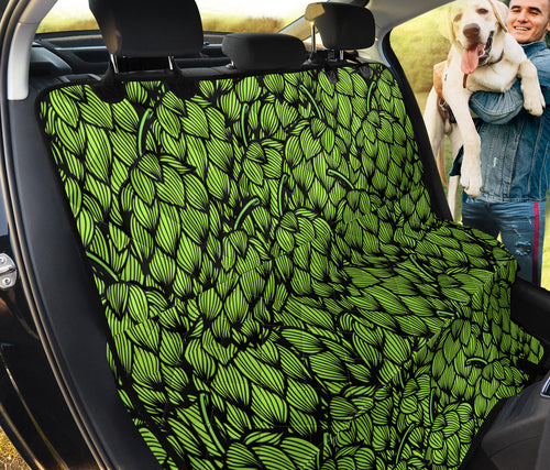 Green Hop Pattern Dog Car Seat Covers