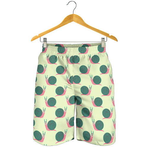 Snail Pattern Print Design 04 Men Shorts