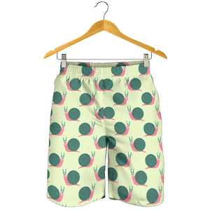 Snail Pattern Print Design 04 Men Shorts