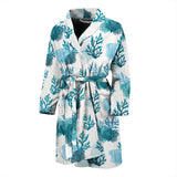 Coral Reef Pattern Print Design 04 Men's Bathrobe