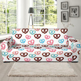 Pretzels Pattern Print Design 04  Sofa Slipcover